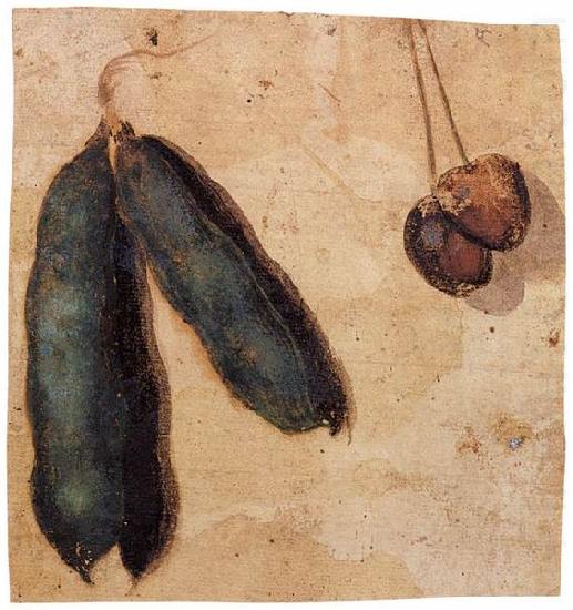 Simone Peterzano Peapods and Cherries china oil painting image